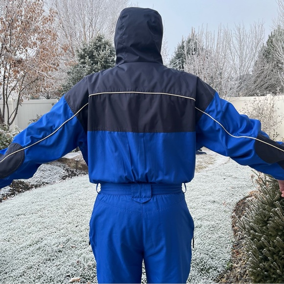 Vintage Bogner Active Goan Thylmann One-Piece Ski Snow Suit Royal/Navy Sz 44 L - Picture 9 of 16